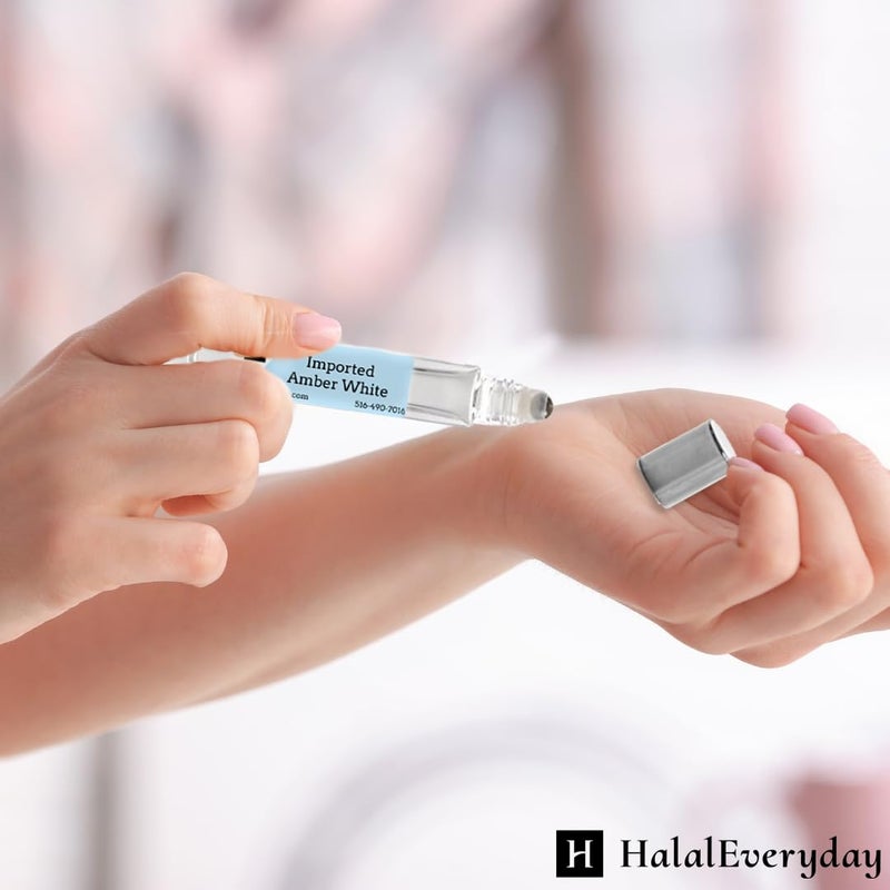 HalalEveryDay SAAQIN Imported Amber White Body Oil - 10 ml - Fragrance Oil - Imported Amber White - Image 3